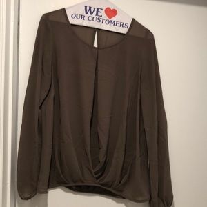 Great almond color blouse for work and weekends!